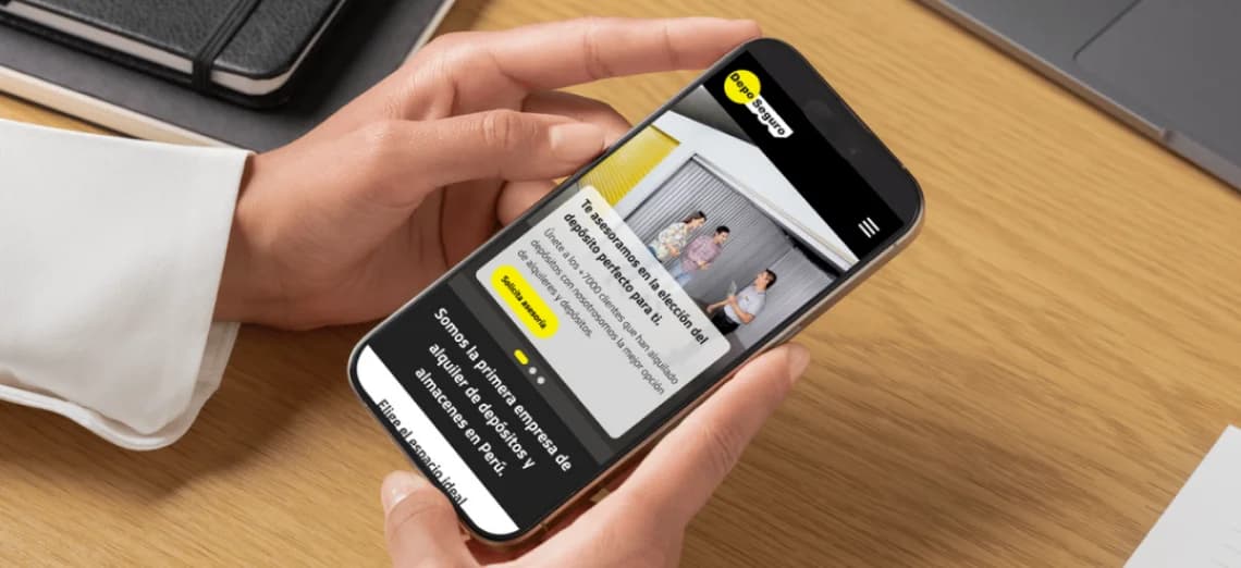 página del sitio web de deposeguro gestionado por attach group