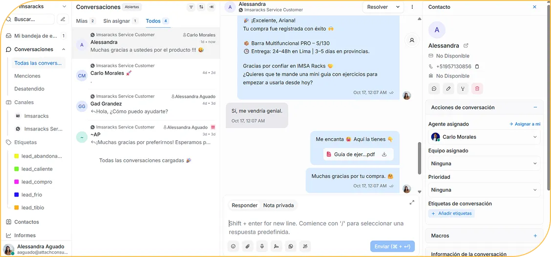 Asistencia conversacional con IA